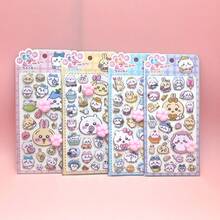 Jiyikawa 猫爪减压挤压玩具 3D 立体贴纸，儿童泡泡贴纸，装饰手机贴纸，DIY 放屁桃子贴纸 - 彩色 - 查看 5