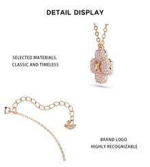 SWAROVSKI Latisha A Multi Color Women's Flower Necklace 5636489 - 5636489 Rose Gold - View 7