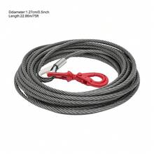 ZhdnBhnos Carbon Steel Winch Cable With Self Locking Swivel Hook, / Inch X  Feet  Lbs Breaking Strength, Wire Winch Rope Replacement Towing Winch Cables For SUV, Large Off-Road Vehicle, Truck, Crane - Variant,4 - View 4