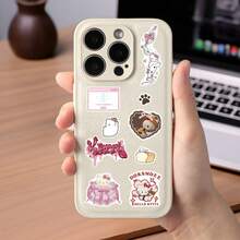 一套8张可爱卡通猫咪贴纸：适用于工艺品、手机、水瓶和行李箱的可爱动物贴纸 - 彩色 - 查看 2