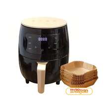 This Black Air Fryer Boasts A Large Capacity To Meet Family Needs, Features Hot Air Circulation For Rapid Heating, A Smart Digital Display, Touch Start, And Is A Multi-Functional Appliance That's Easy To Use And Perfect For Enjoying Delicious Meals.Christmas Discount Carnival! - Xem 1