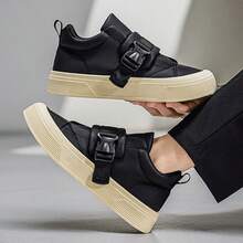 1双男士休闲运动鞋，时尚简约设计，舒适百搭，防滑 - 黑色 - 查看 5