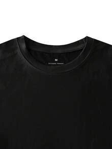 Camiseta Personalizada Feminina, Manga Curta Feminina, Camiseta Feminina, Digite Seu Texto, Slogan, Bênção, Envie Sua Própria Foto (Foto do Amante/Namorado/Namorada, Foto de Animal de Estimação, Foto em Grupo) Para Criar Sua Camiseta Impressa Personalizada, Brincadeira, Presente Surpresa, Roupa Externa Casual Feminina, Esportes e Ar Livre, Roupa Esportiva Feminina, Impressão Flocked, Adequada para Sair/Compras/Festivais/Festas/Reuniões/Viagens - Preto - Visão 6