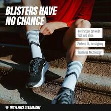 INCYLENCE ULTRALIGHT Laufsocken für Damen und Herren, atmungsaktiv und sehr dünn, 1 Paar-7911 - WavesWhite - Übersicht 4