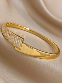 18K镀金防褪色奢华优雅密镶锆石手链套装，适合女性佩戴，母亲节礼物，圣诞节/嘉年华/冬季珠宝，婚礼/派对/日常配饰，周年纪念/情人节/波西米亚风珠宝/生日/伴娘礼物 - 彩色 - 查看 10