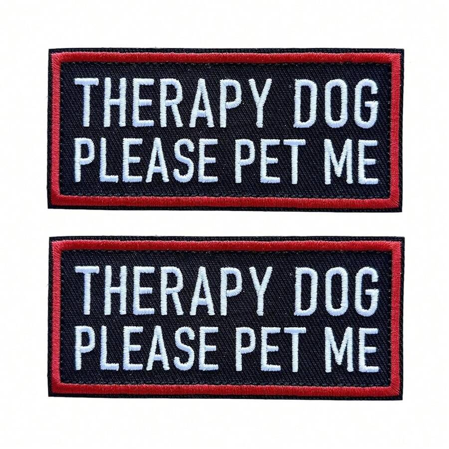Patches Removable Tactical Hook Loop Harness Embroidered In Training Patch Do Not Pet WorFKing Dog Patch For Vest Harnesses Collars Leashes,StyleB - StyleB - View 1