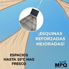 TendenciaMalla Triangle Shade Sand 1.5basex2x2 Raschel 90 VelariaCalidad premium - 1 - Ver 7