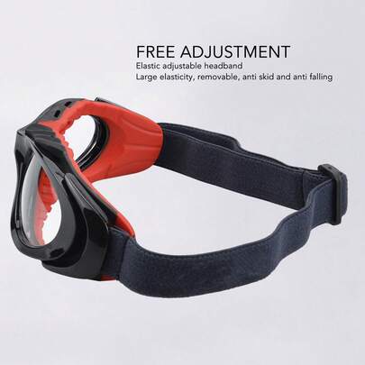 2026 Sportskyddsglasögon - Skyddsglasögon för basket, amerikansk fotboll, fotboll och golf - Unisex svarta och röda sportglasögon