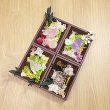 1件天然水晶能量疗愈宝石紫水晶相框原石矿石设计家居桌面装饰健康圣诞节情人节礼物