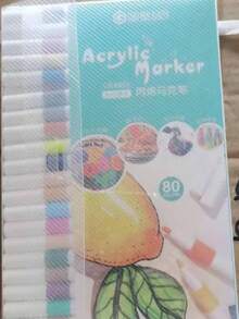 36/48/60/80/100/120 Color Markers, Non-Melting Ink Drawing Paper, Watercolor Marker Set, Waterproof Large-Capacity Colored Pens, Doodling Pens, School Learning Supplies For Students, Office Supplies, Back-To-School Gifts