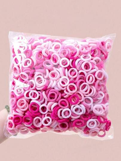 200 chiếc/20 chiếc Băng đô nylon nhiều màu sắc cho bé gái, dây buộc tóc co giãn đơn giản, thích hợp cho học sinh dùng làm dây buộc tóc đuôi ngựa, sử dụng hàng ngày và trong các bữa tiệc.