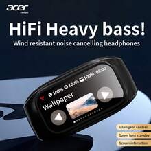 Acer OHR545 Wireless Bluetooth Earphones, Ear-Hook Design With Display Screen, Charging Case, Noise Cancellation, Dolby Sound, Deep Bass, Comfortable Fit, Suitable For Sports, Running, Cycling, Fitness, Compatible With Smartphones And Tablets - one-size - View 2