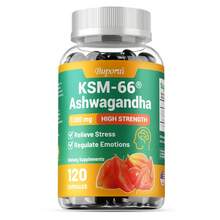 BUPORAI KSM-66 Ashwagandha Root Powder Extract - Helps Relieve Stress, Improve Brain Function, Boost Energy, Promote Sleep, And Improve Immunity - 120pcs - 120 Capsules(120粒) - 查看 10