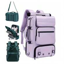 大容量多功能徒步背包，采用厚实面料，用途广泛，多个口袋方便收纳整理，配有可拆卸鞋仓和可调节肩带，可斜挎背负，适合徒步、旅行、通勤等户外活动。