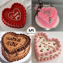 Heart Shaped Cake Pans 8 Inch U2013 1 PCS Nonstick Silicone Heart Cake Pan Baking, Oven Microwave  Molds U2013 Durable, Easy - Clean Matte Surface - Grade Novelty Shaped Cake Pans - Xám - Xem 4