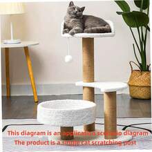 1pc M8 Cat Scratching Post For Cat Tree Tower DIY Cat Climbing Frame Replacement Post Sisal Rope Entangle Kitten Toy Scratch Furniture - 1 Piece 40 X 8 cm - View 7