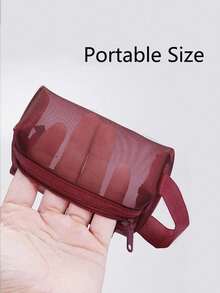 1 chiếc túi xách nhỏ gọn, ví đựng tiền xu hình vuông bằng lưới, ví đựng chìa khóa mini, hộp đựng tai nghe, túi đựng mỹ phẩm, túi đựng đồ dùng kỹ thuật số, túi đựng đồ trong suốt, túi trang điểm di động, túi có khóa kéo, đựng tiền xu, chìa khóa và thẻ, thích hợp đựng son môi, cọ trang điểm, đồ dùng chăm sóc da, vật dụng nhỏ, dùng trong nhà, khi đi du lịch, các ngày lễ (Halloween, Giáng sinh) và nhiều mục đích sử dụng khác. - Nhiều màu - Xem 4