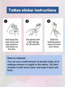 LICVIC Customized Temporary Tattoos, Long-Lasting, Washable, Can Cover Scars - White - View 5