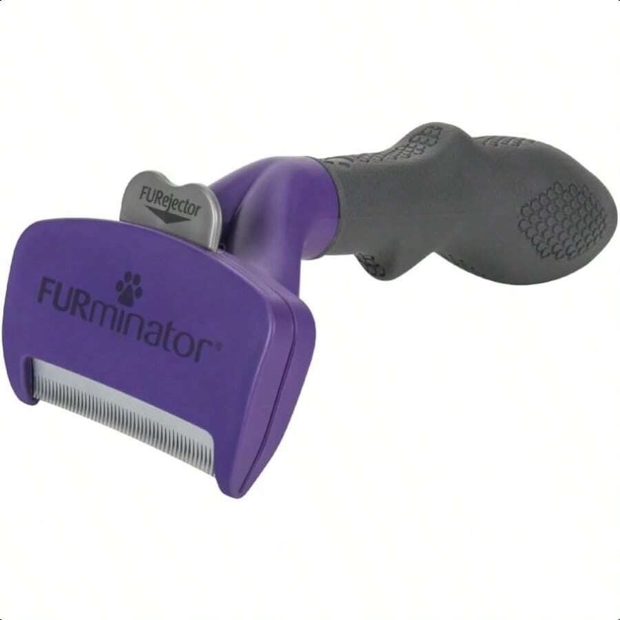 Furminator P-92916 Deslanador Pelo Corto Gato Mediano/Grande Estándar Verde - Morado - Ver 1