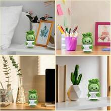 1pc Mini Pea Crochet Dolls Are Interesting Gifts For Friends, And Positive Pea Crochet Inspirational Mental Health Gifts Are Given To Family And Friends. - Multicolor - View 5