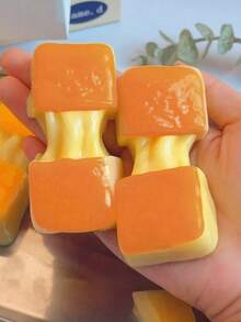 1pc Stretchy Mochi Stress Relief Squeezy Toy, New Cartoon Dessert Style, Soft Jelly Cream Mochi Texture, Fun & Interesting, Suitable For Office, Super Soft Realistic Stretchy Mochi Stress Relief Toy - Multicolor - View 8