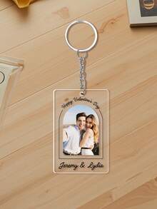 定制“我爱我的女朋友”脸部钥匙扣，可定制照片和文字，情人节礼物，女友照片钥匙扣，女友照片亚克力钥匙扣，送给男友的礼物，情侣照片肖像钥匙扣，“我爱我的女朋友”钥匙扣，情人节送给男友的礼物，照片钥匙扣，情侣钥匙扣，情人节送给他的礼物，情侣钥匙扣礼物 - 彩色 - 查看 44