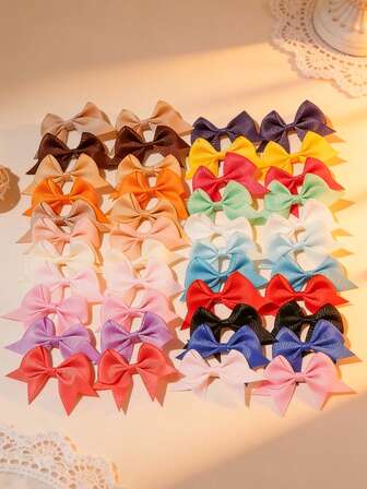 40/20/15/60-delars set, hårspännen i slumpmässig färg, söta håraccessoarer i koreansk stil, lämpliga för vardagsbruk, skolstartssäsongen