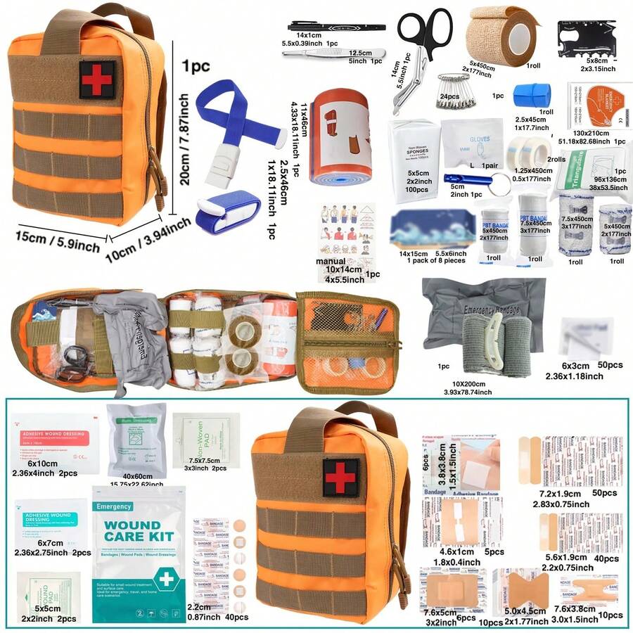 369 Ultimate Tactical Pack - Essential Outdoor Emergency Survival Equipment, Bag With Tourniquet, Scissors, Whistle, Etc. - Portable, Durable, Suitable For Hiking, Camping, Hunting, Car, Yacht, Travel - Ideal Men's Gift