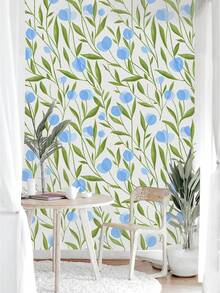1 Cuộn Giấy Dán Tường Tự Dính Không Mùi Hình Hoa Tulip, Họa Tiết Cây Xanh Tươi Mát, Giấy Dán Tường Vinyl, Dày, Bền, Chống ẩm, Chống thấm nước, Có thể bóc ra, Dễ Lắp Đặt, Giấy Dán Tường Tự Làm cho Phòng Ngủ, Phòng Khách, Giấy Dán Tường Nhà Bếp, Giấy Dán Trang Trí Nội Thất - màu xanh lá - Xem 9