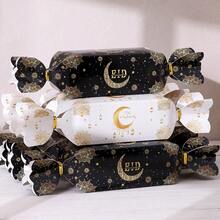 20个/包 月牙形黑色、金色、白色箔纸糖果礼盒，节日派对DIY烘焙饼干、糖果、巧克力包装纸盒套装 - 彩色 - 查看 1