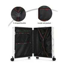 20-26 Inch Aluminum Frame Hard Shell Luggage With Silent Spinner Wheels & TSA Lock For Business Travel - Silver - View 5