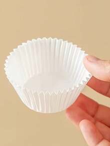 100pcs Ice Cream Paper Trays, Mooncake Trays, Disposable Cake Paper Trays, Small Baking Molds, Muffin Cupcake Liners - Multicolor - View 6