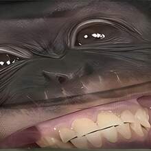 1PC Cartoon Chimpanzee Smiling Face Apron Fun Animal Expression Kitchen Stain Resistant Waist Apron Creative Home Cooking Baking Protection Apron - Multicolor - View 4