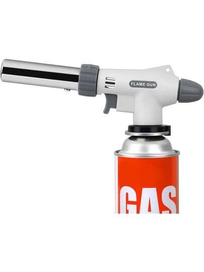 Butane Torch Kitchen Blow Lighter, Creme Brulee Blow Torch For Reverse Searing, BBQ, Baking, And Jewelry Making (Butane Gas Not Included)