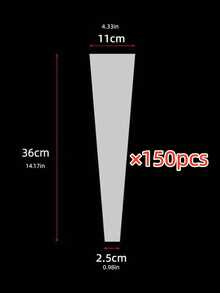 50pcs/Pack Transparent Single Stem Flower Sleeves, Clear Handheld Bouquet OPP Bags, Dust-Proof & Moisture-Proof Single Stem Flower Bags, Transparent Rose Bouquet Bags, Floral Supplies For Valentine's Day, Mother's Day, Anniversary, Wedding, No Accessories, No Printing Design - Multicolor - View 9