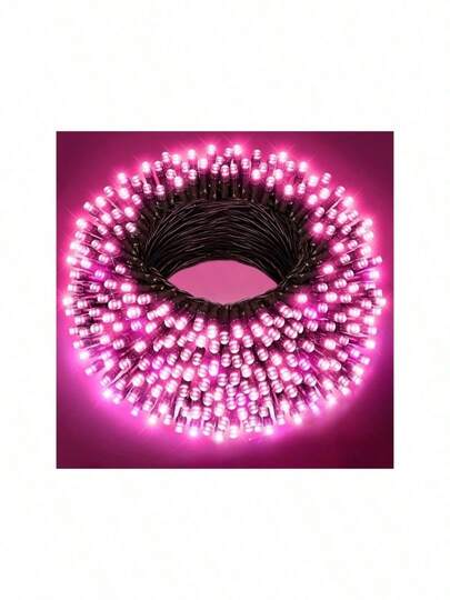 20/50 LED-5m/7m Luces solares para exteriores, Longitud 7m/5m, Disponible en luz de colores/luz blanca cálida/rosa, 8 modos de iluminación, Nivel de protección IP65, Adecuado para decoración del Día de San Valentín y decoración del jardín