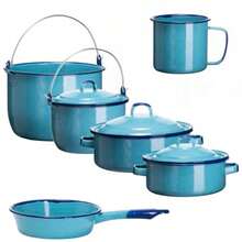 CYPNBatería De Peltre Vintage De 10 Piezas Color AzulFashion - 219687243 - Ver 7