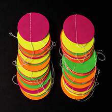 3M X 2 Sets 5 Colors Neon Paper Glow Hanging Banners, Disco, Luminous Party Banners, Blacklight Reactive Paper Wreaths, Neon Party Streamers, Suitable For Birthday Disco Theme Parties, Bar Decorations, Home Decor, Rock, Disco Theme Glow Party Supplies And Decorations, Blacklight Reactive Fluorescent Party Supplies And Decorations, Suitable For Neon Birthday And Wedding Celebrations - Multicolor - View 10