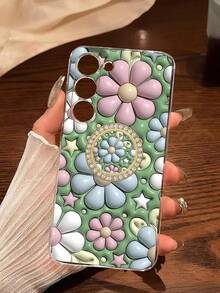 1个时尚花卉透明软手机壳，兼容 17系列、荣耀、红米、三星Galaxy A04e/12/A13/A14/A34/A50/A52/A53/A54/S21/S22/S23/S24/S25/S25 Ultra、6A/7A/8A、12T/13T - 無色 - 查看 6