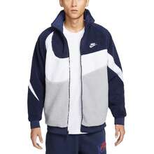 Nike Sportswear Reversible Swoosh Mock Neck Zip-Up Jacket - Blue - View 5