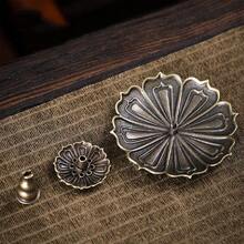 Coils Incense Burner Holder, Brass Incense Holder, Gold Lotus Incense Sticks Holder, Incense Coils Spiral Design For Long-Lasting Fragrance Meditation Yoga Decor Home - Multicolor - View 1