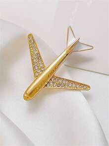 Fashionable Airplane Brooch, Large Size Men's Suit Decoration Lapel Pin, Father's Day Jewelry Gift - Aircraft - View 7
