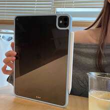 简约亚克力纯色单层保护壳，兼容苹果 iPad 2025 Air 6（不带 Pencil 插槽），5 保护套，2022 第十代 9 可爱 8 卡通 10.2 平板电脑 Pro 11 透明亚克力 Air 4 全包防弯折保护壳 - 彩色 - 查看 7