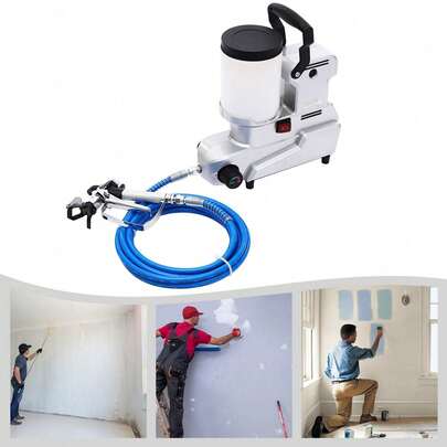 KiwiHood High-Pressure Airless Paint Sprayer, 1600W Electric Paint Machine With Adjustable Pressure, 16.4ft Hose, 2.5L Hopper, For Indoor And Outdoor Walls, Furniture, Ceilings