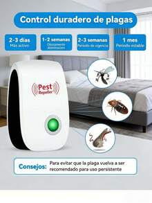 10/5/3/1 Set Of Electronic Ultrasonic Insect Repellent Devices, Universal Model Ultrasonic Insect Repellent Device, White Color, Can Be Used To Repel Rats, Cockroaches, Mosquitoes, Geckos, Flying Insects, Pests And Snakes, Can Effectively Repel Small Animals, German Style/European Style/American Style Insect Repellent Device, Electronic Ultrasonic Insect Repellent Device For Repelling Insects, Suitable For Indoor Household Use! - White - View 4