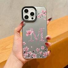 Funda protectora de precisión a prueba de golpes de MTPU con diseño de flor negra y plateada integrada, adecuada para Apple  6/7/8/X/Xs/Xr/Xs Max/11/12/13/14/15/16 Pro Max. Ideal como regalo de cumpleaños y Navidad para parejas, mujeres, hijas, novios, novias y adolescentes. - Colores mixtos - Ver 3