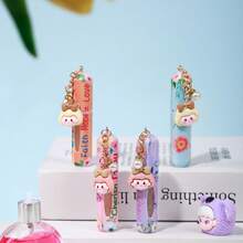 1pc 5ml Portable Mini Refillable Perfume Atomizer Keychain, Travel Size Spray Bottle Accessories For Women Girls, Mom Gifts Vacation Summer Travel Essentials-Light Pink Butterfly - Light pink butterfly - 查看 3