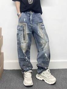 Men Jeans - Blue - View 2