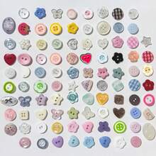 20pcs Assorted Colorful Buttons Set, Suitable For DIY Clothing, Sweaters And Crafts Decoration (Random Styles)