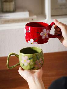 大容量带把手饮水杯，适合盛装早餐、牛奶、燕麦片、茶、办公饮料、日常饮用水、果汁、下午茶、咖啡，也是送给朋友、男女朋友、家人、母亲节、节日的理想礼物。 - 彩色 - 查看 7